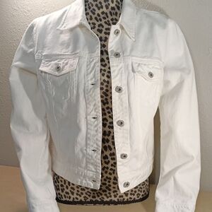 Vintage GAP 2003 White Denim Jacket: Y2K, Trucker, Jean Jacket